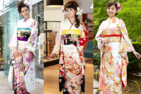 白色の振袖に似合うコーディネート