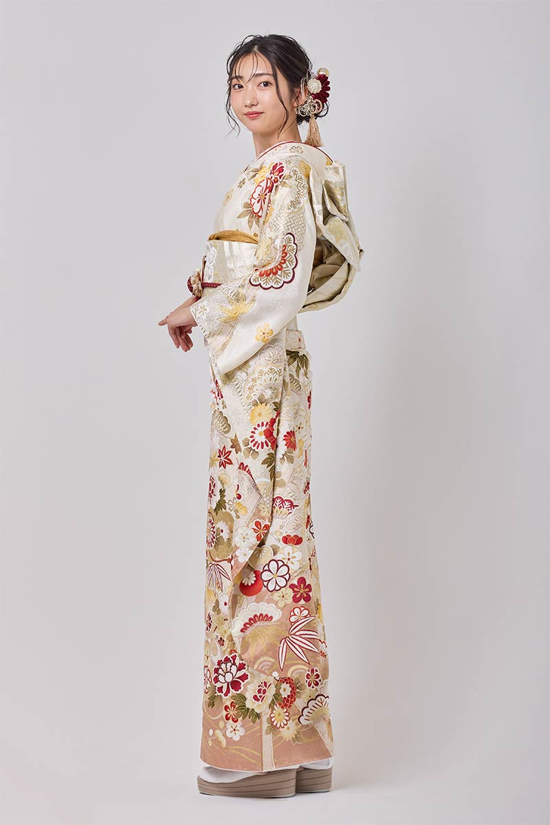 保護中: 【MK-1703】やわらかな白に華やぎを織りなす古典美の極み