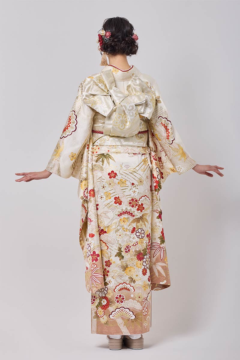 保護中: 【MK-1703】やわらかな白に華やぎを織りなす古典美の極み