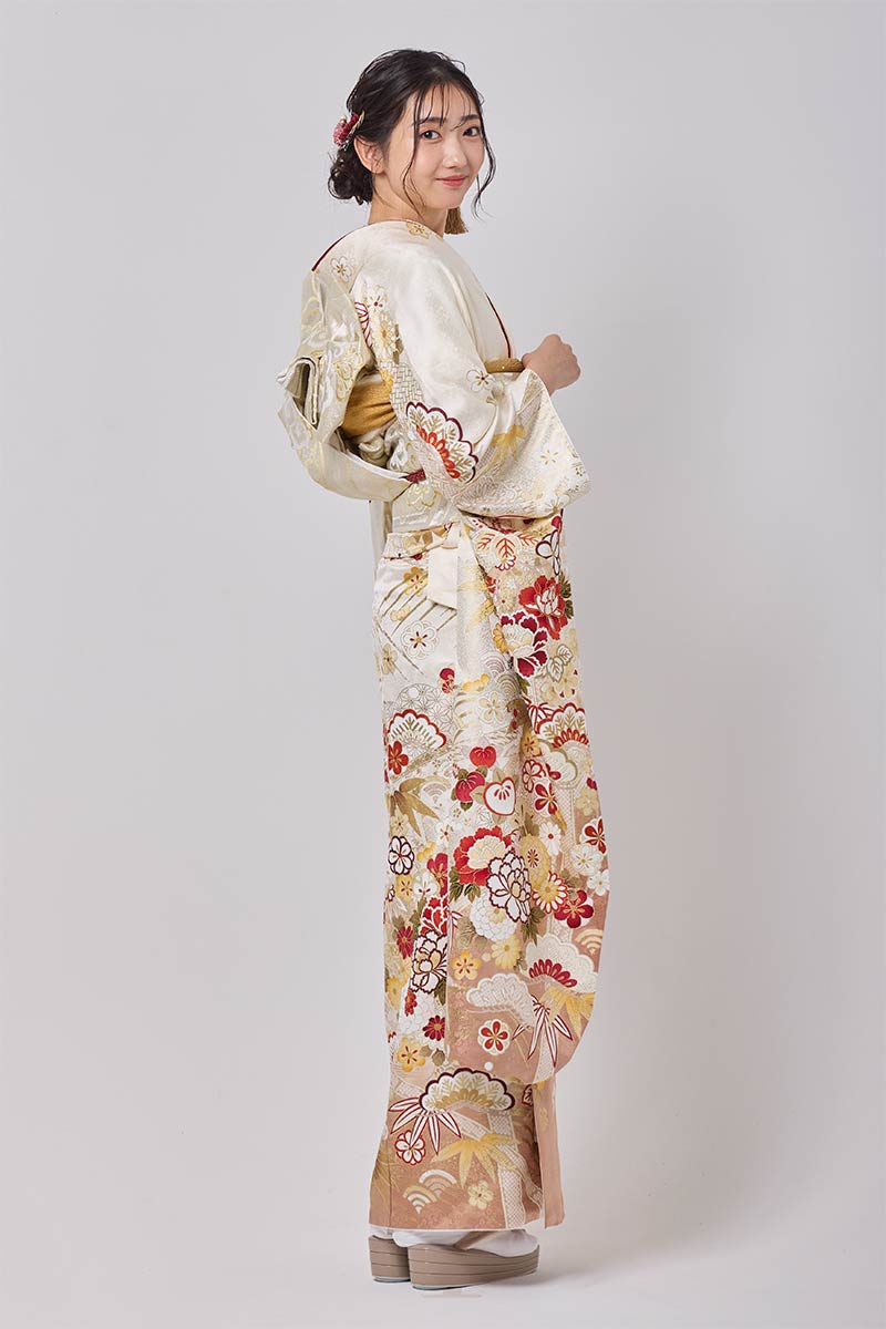 保護中: 【MK-1703】やわらかな白に華やぎを織りなす古典美の極み