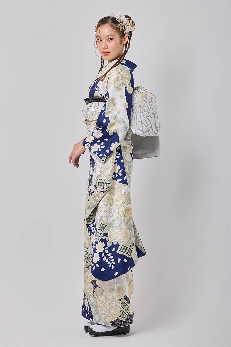 保護中: 【MK-1704】深紺に漂う白花のやさしい輝き