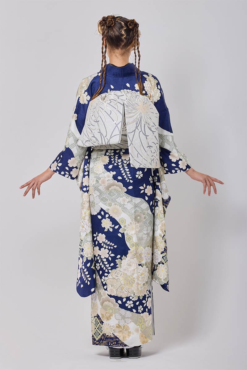 保護中: 【MK-1704】深紺に漂う白花のやさしい輝き