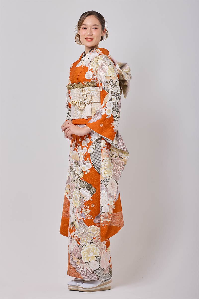 保護中: 【MK-1709】華やかさと品格をまとう橙の雅