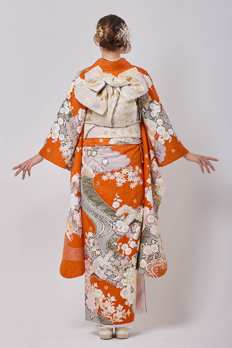 保護中: 【MK-1709】華やかさと品格をまとう橙の雅