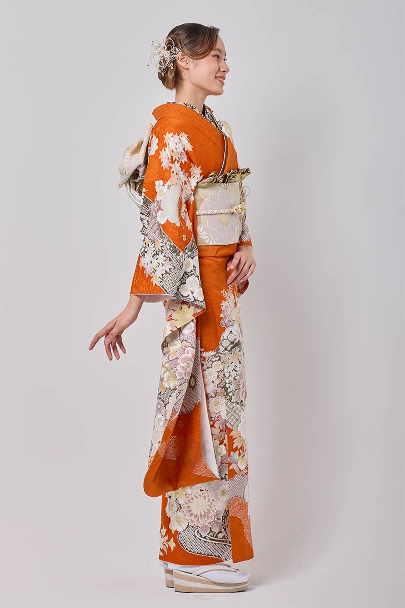 保護中: 【MK-1709】華やかさと品格をまとう橙の雅