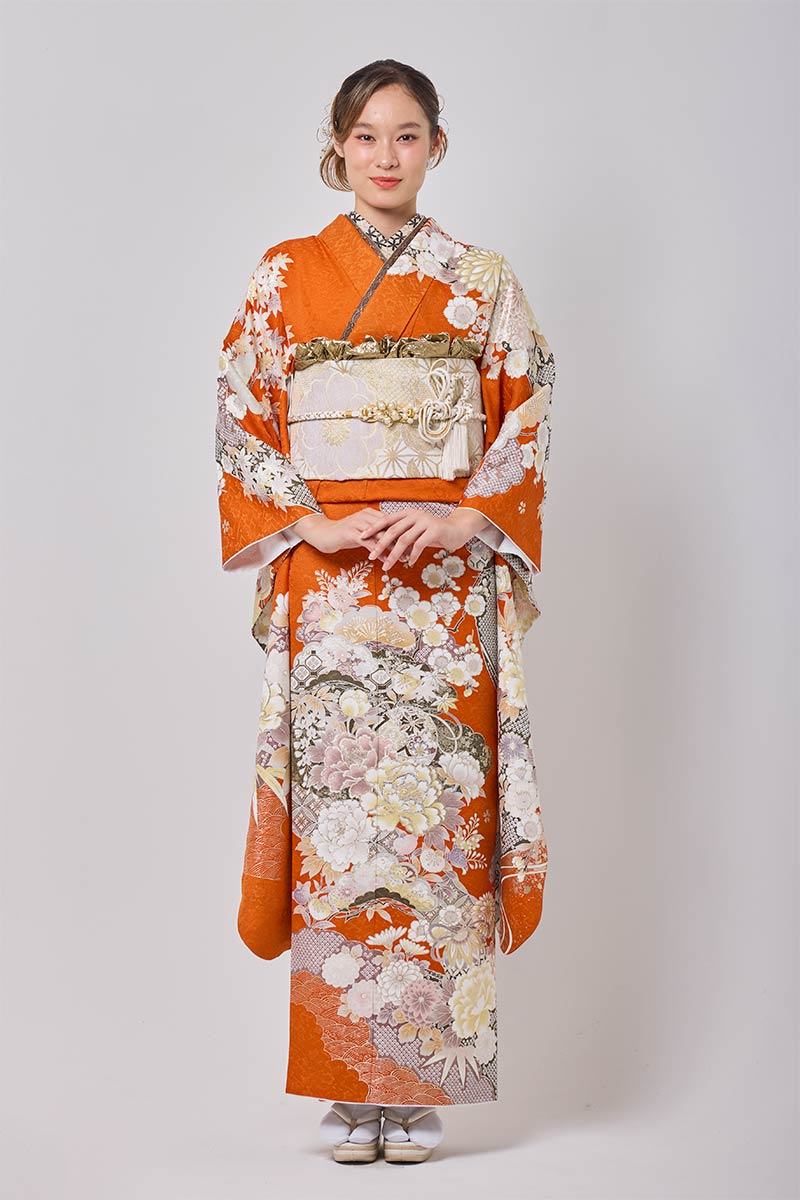 保護中: 【MK-1709】華やかさと品格をまとう橙の雅